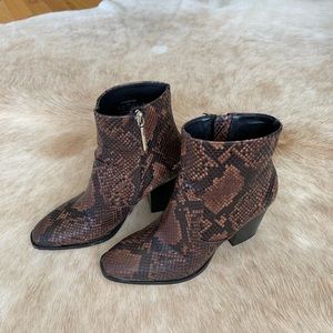 Zara Snakeskin Booties
